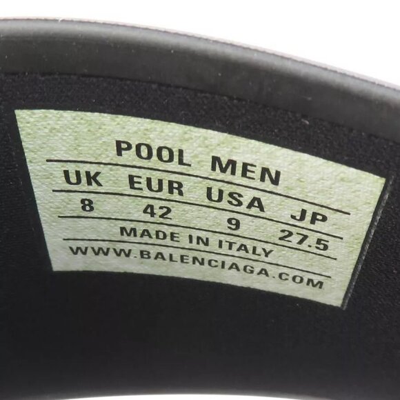 Auth BALENCIAGA TOKYO Sandals Black/White Rubber - Picture 3 of 16